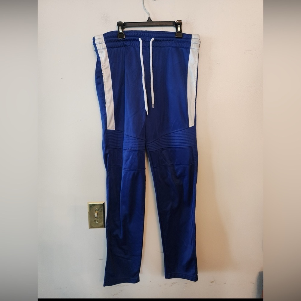 Southpole Authentic Collection Joggers Sweatpants Men's Size Large Blue and whit
